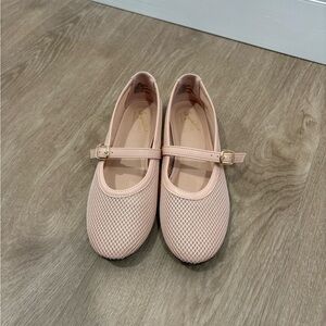 Seychelles Pink Mesh Mary Jane Flats